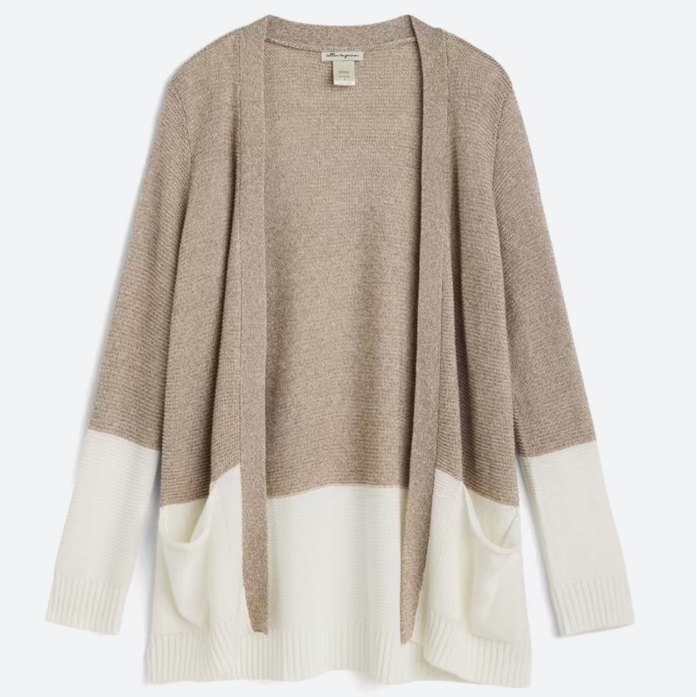 COTTON EMPORIUM (Stitch Fix) Valerie Texture Two Picket Cardigan, Sz L